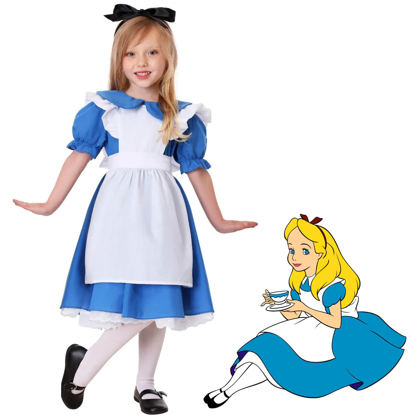 Maravilhas Vestido Infantil Roupa Infantil Alice No Pais Das