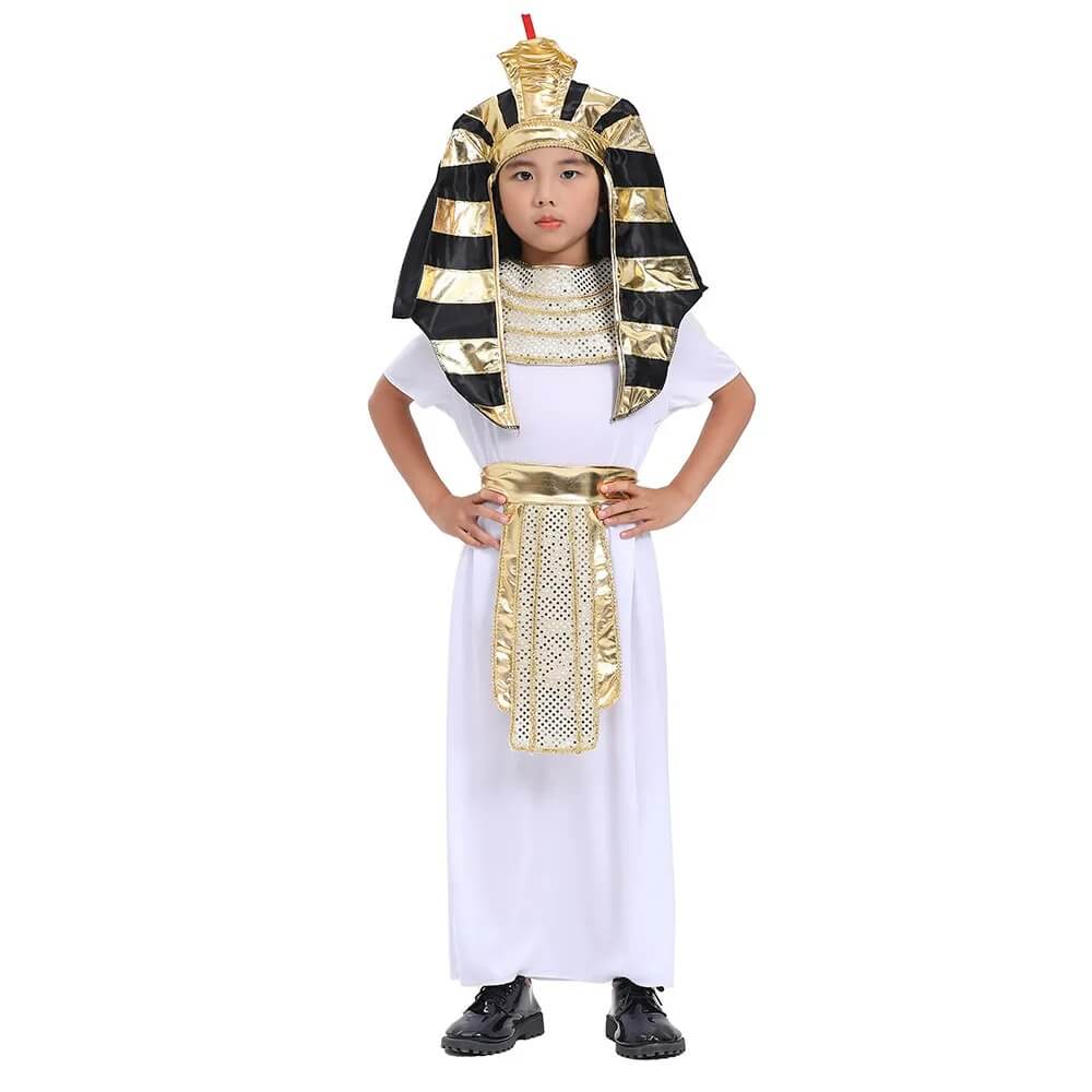Fantasia De Farao Infantil Kid Boy Egípcio Fantasia Do Príncipe De