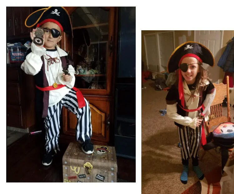 Fantasia Infantil de Pirata - 3-10 Anos