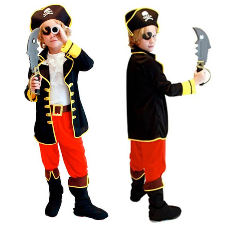 Fantasia Infantil de Pirata - 5-10 Anos