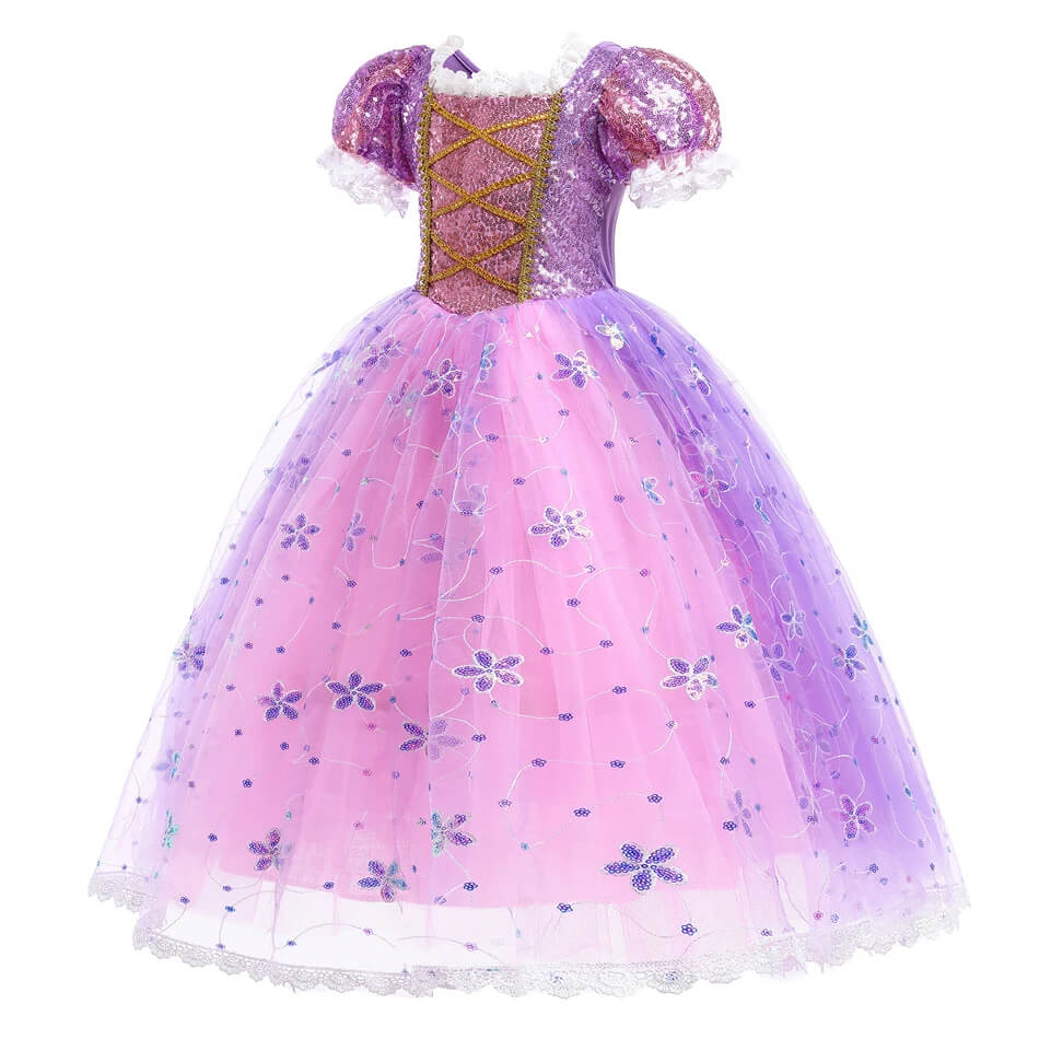 Fantasia Infantil de Rapunzel - 2-10 Anos