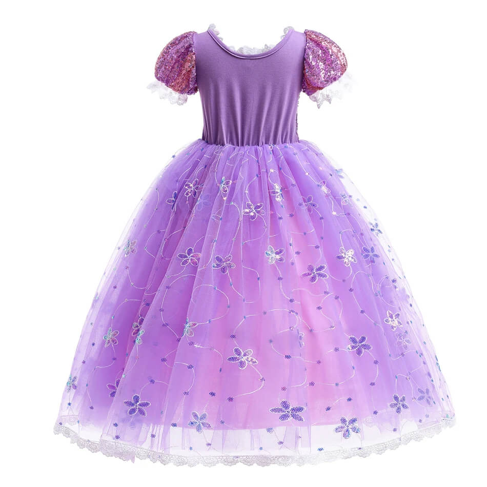 Fantasia Infantil de Rapunzel - 2-10 Anos