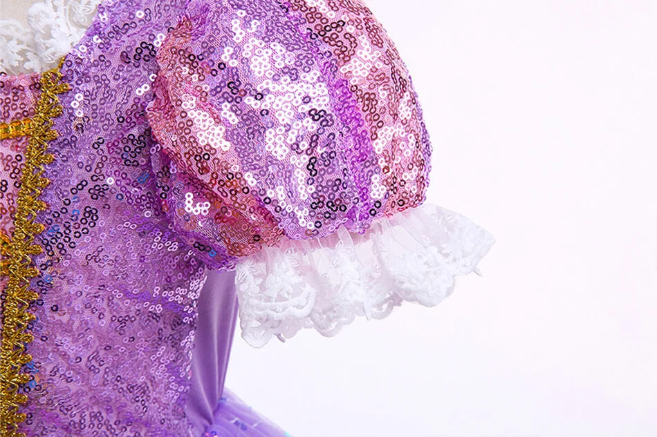 Fantasia Infantil de Rapunzel - 2-10 Anos