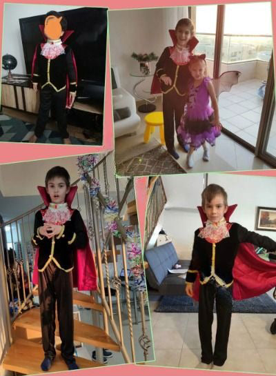 Fantasia Infantil de Vampiro Drácula - 5-8 Anos