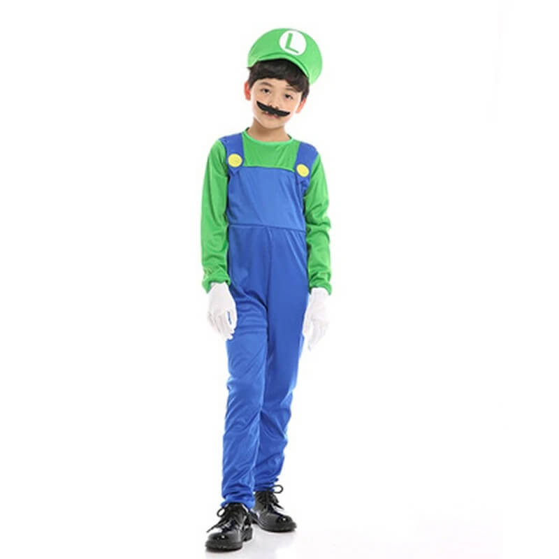 Fantasia Infantil de Super Mario ou Luigi - 3-11 Anos