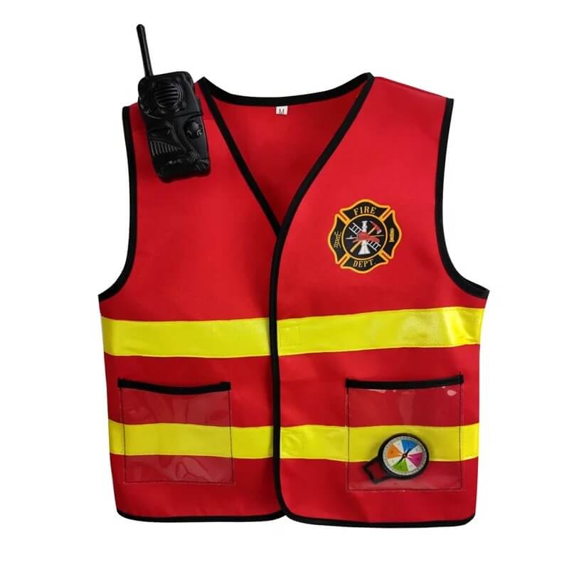 Kit de Acessórios Para Fantasia Infantil de Bombeiro - 3-10 Anos