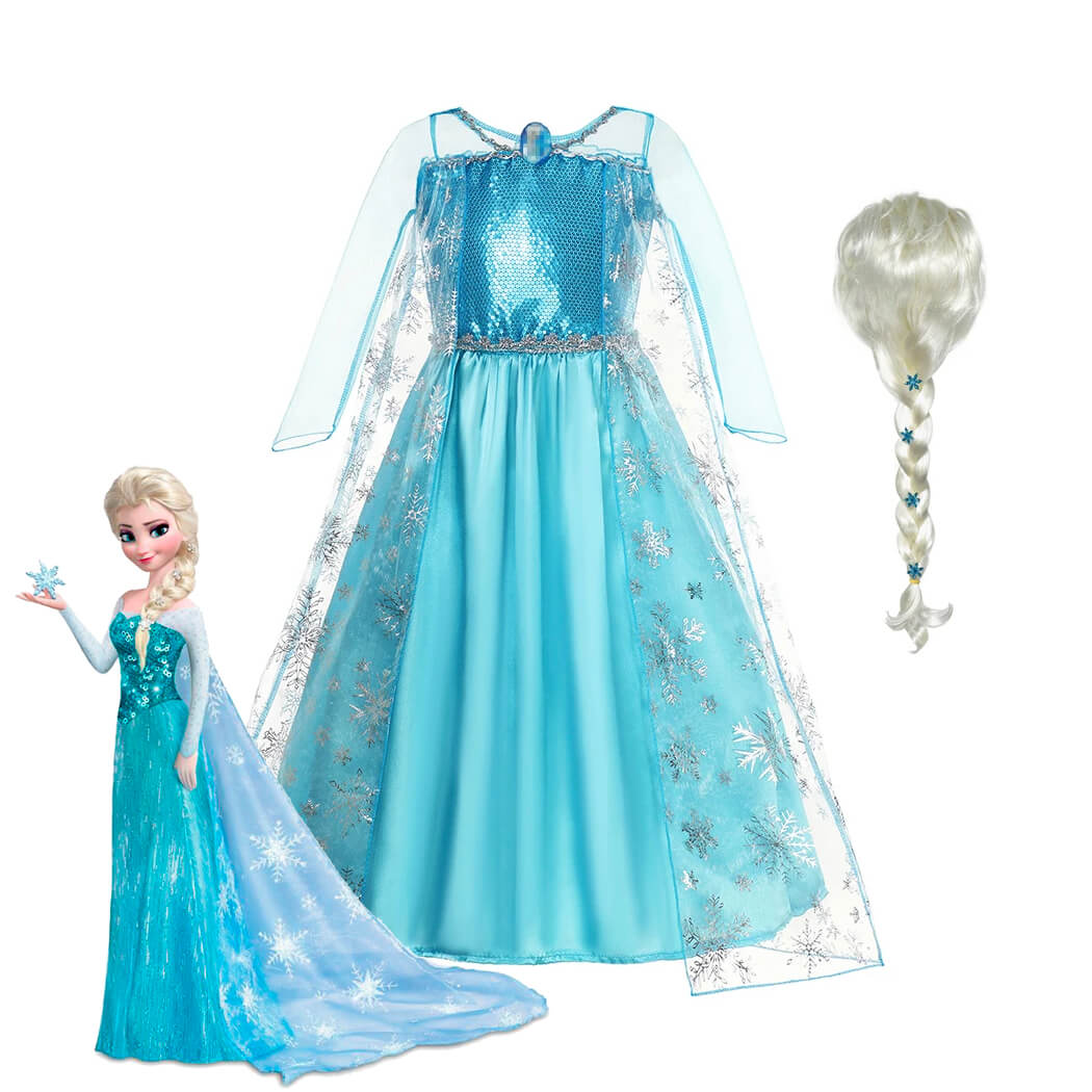 Fantasia Infantil de Elsa do Filme Frozen - 2-10 Anos