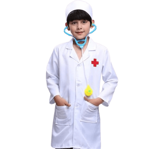 Fantasia Infantil de Médico - 3-12 Anos