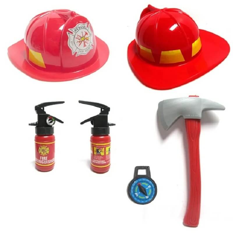 Kit de Acessórios Para Fantasia Infantil de Bombeiro - 3-10 Anos